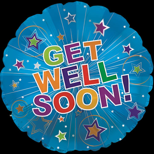 18" Get Well Soon Star Foil Ballon