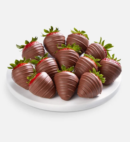 Decadent Milk Chocolate Covered Strawberries