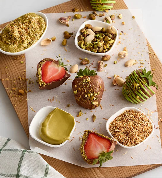 Dubai Chocolate Covered Strawberries