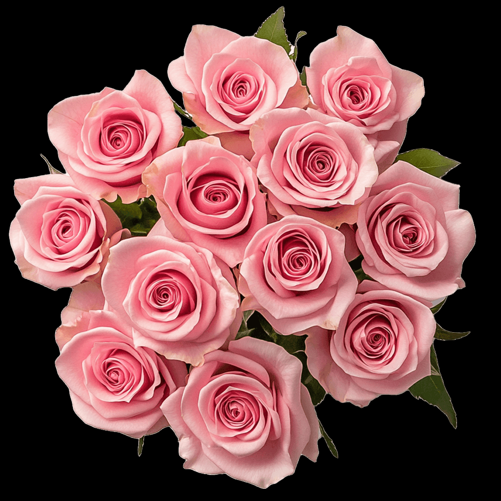 Fresh Pink Rose Bouquet